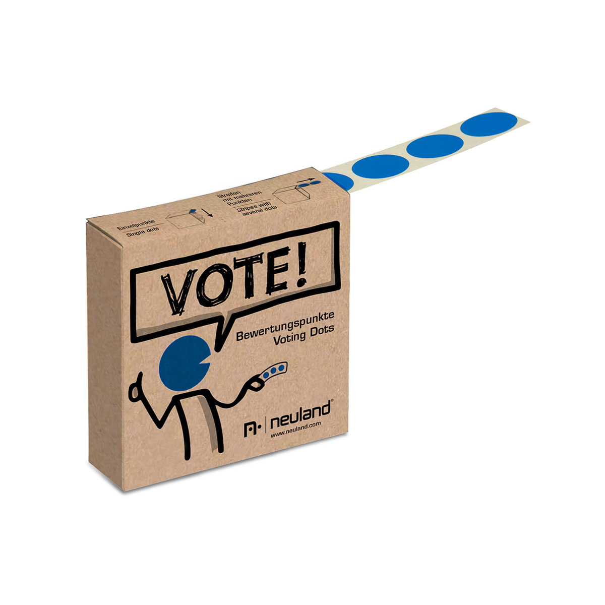 Метки для голосования в ролле синие