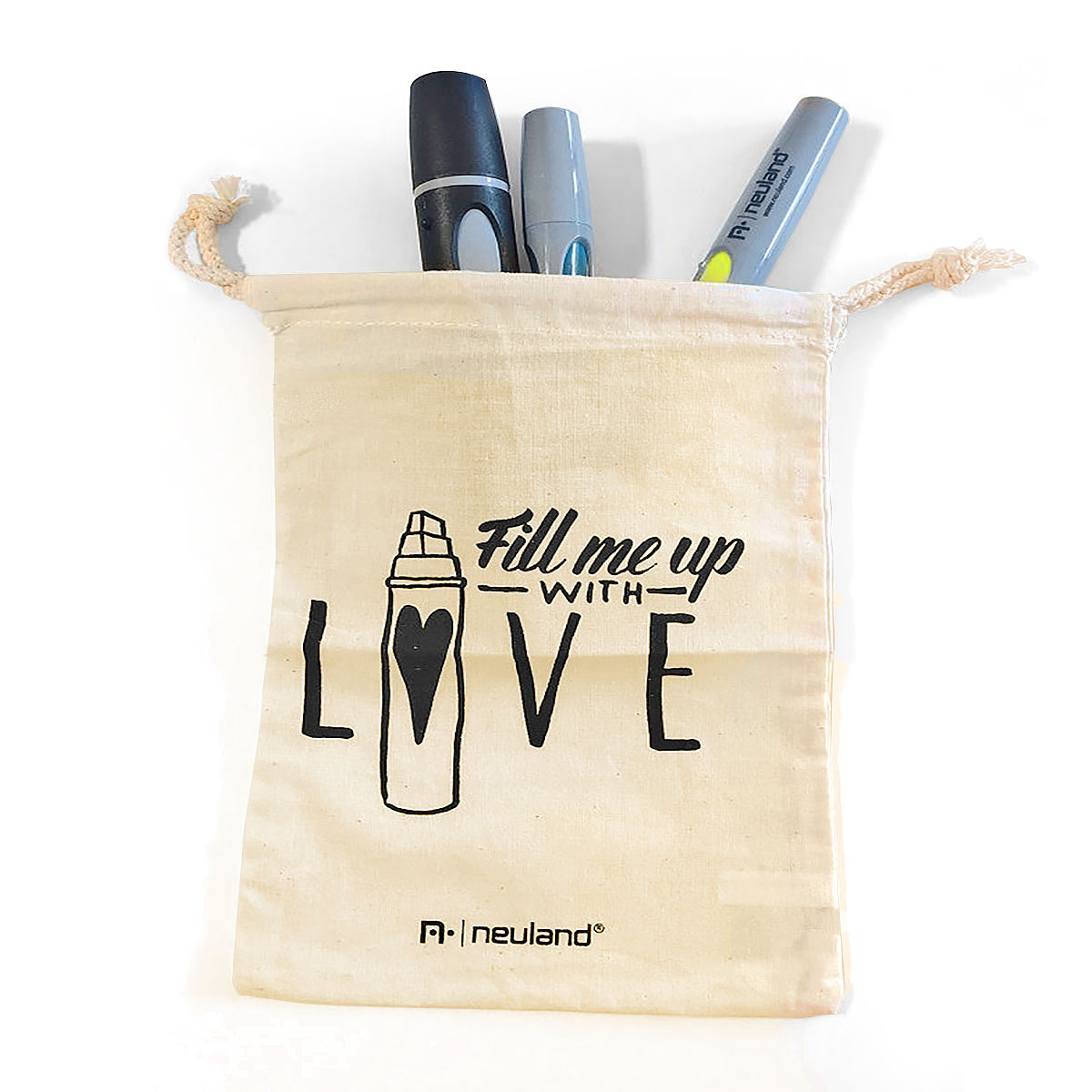 "Наполни меня любовью" - сумочка для маркеров